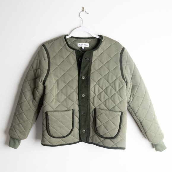 Alex Mill Jackets & Blazers - NWT Alex Mill Quilted Cotton Fleece Jacket in green, Size S